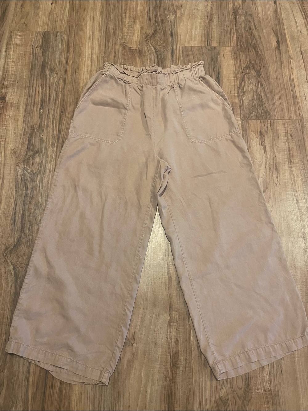 Jane + Delaney Elastic Waist Pants in Dusty Pink